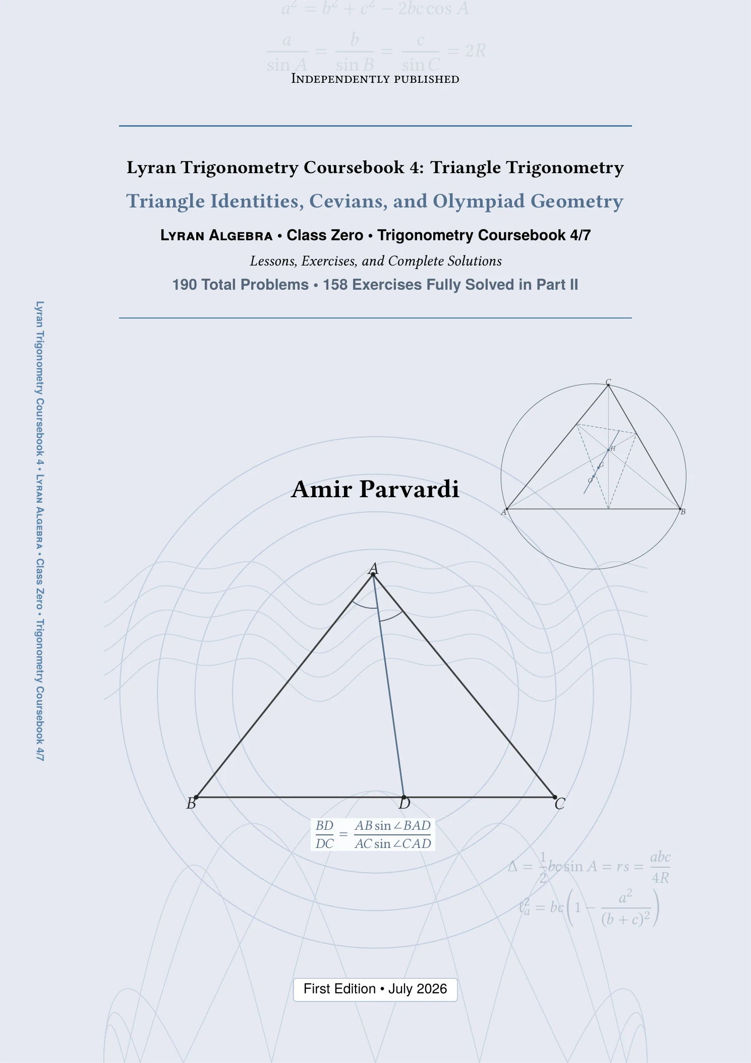 Front cover of Triangle Trigonometry by Amir Parvardi.
